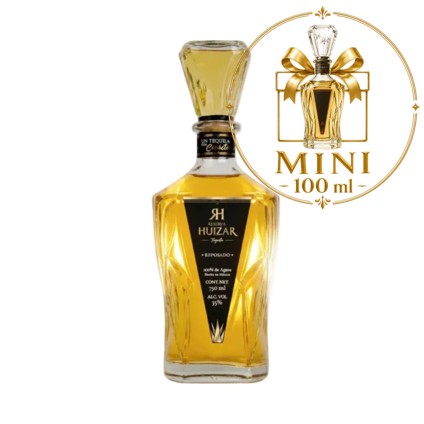 Tequila Reserva Huizar Reposado - MINI 100ml - Kosher